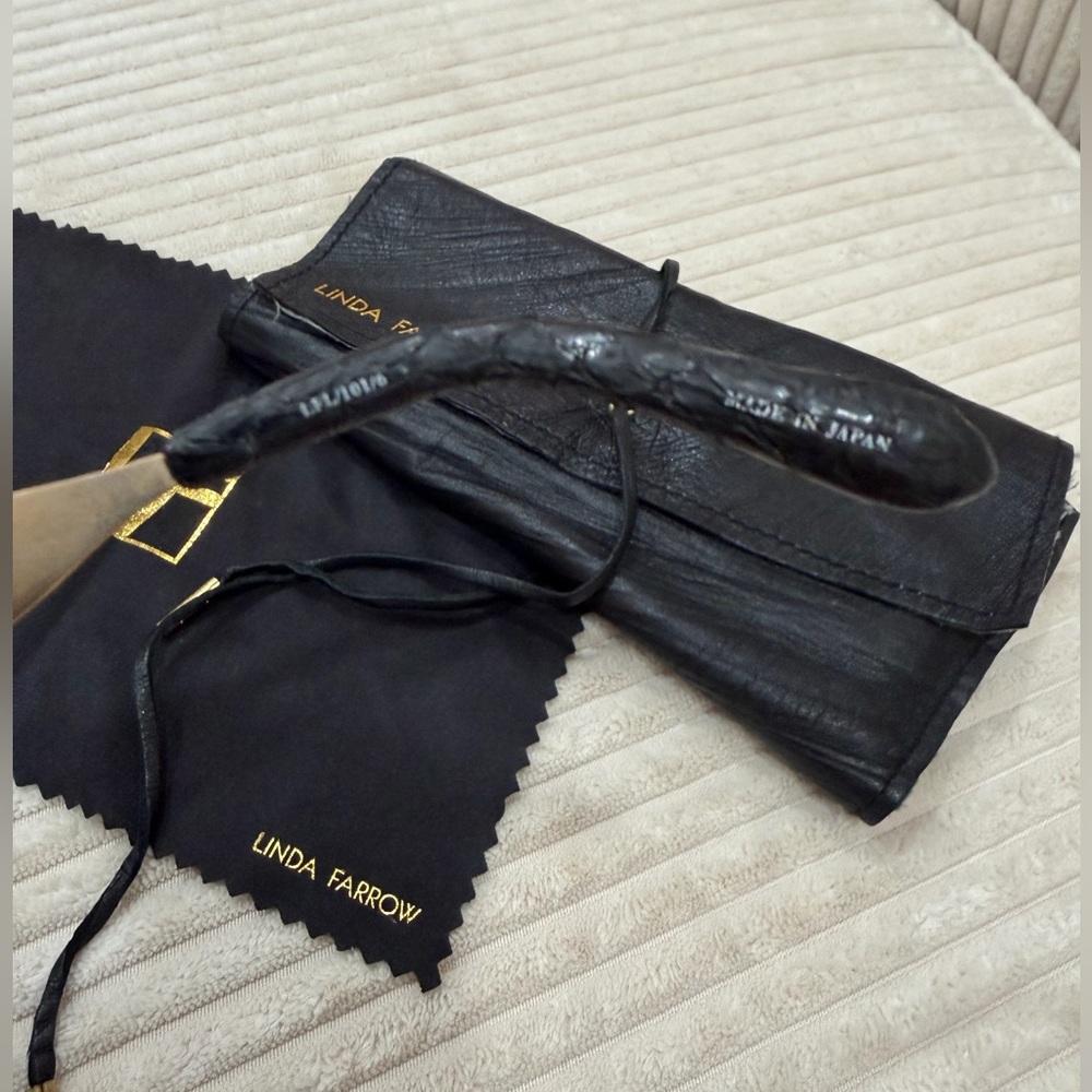 Linda Farrow Python Frame Sunglasses - image 3